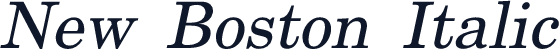 New Boston Italic