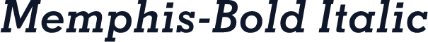Memphis-Bold Italic