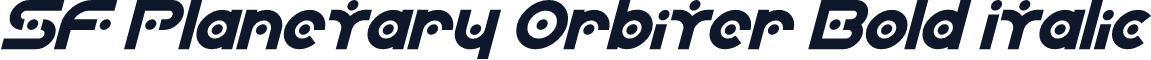 SF Planetary Orbiter Bold Italic