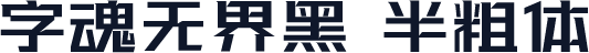 字魂无界黑 半粗体