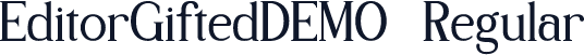 EditorGiftedDEMO-Regular