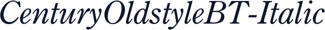 CenturyOldstyleBT-Italic