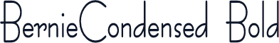 BernieCondensed  Bold