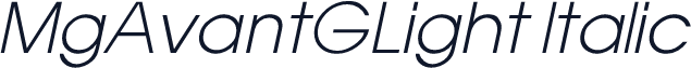 MgAvantGLight Italic