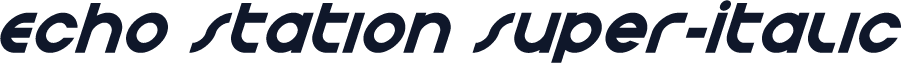 Echo Station Super-Italic