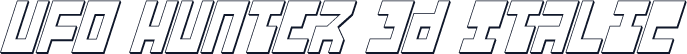 UFO Hunter 3D Italic
