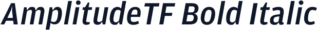 AmplitudeTF Bold Italic