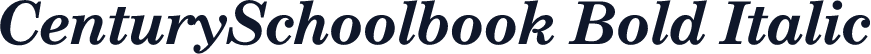 CenturySchoolbook Bold Italic