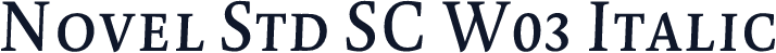 Novel Std SC W03 Italic