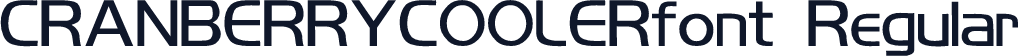 CRANBERRYCOOLERfont Regular