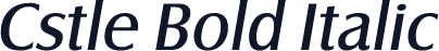 Cstle Bold Italic