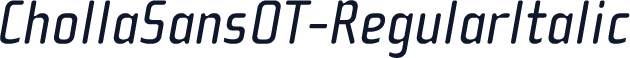 ChollaSansOT-RegularItalic