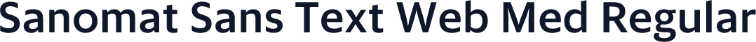 Sanomat Sans Text Web Med Regular