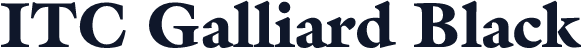 ITC Galliard Black