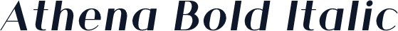 Athena Bold Italic