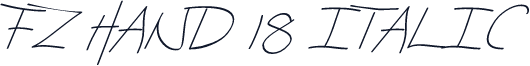 FZ HAND 18 ITALIC