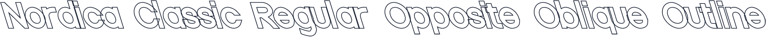Nordica Classic Regular Opposite Oblique Outline