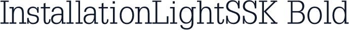 InstallationLightSSK Bold