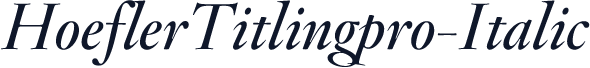 HoeflerTitlingpro-Italic
