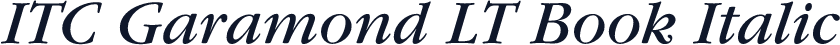 ITC Garamond LT Book Italic