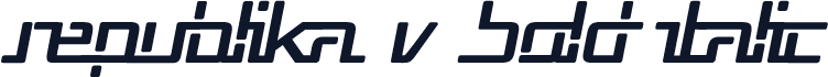 Republika V Bold Italic