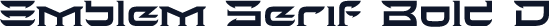 Emblem Serif Bold D