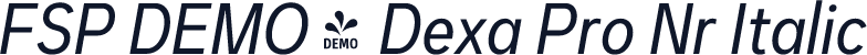 FSP DEMO - Dexa Pro Nr Italic