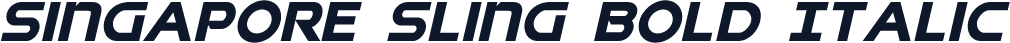 Singapore Sling Bold Italic