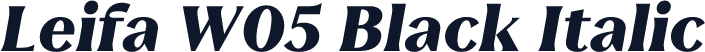 Leifa W05 Black Italic
