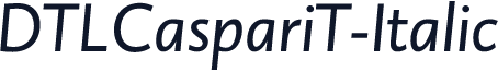 DTLCaspariT-Italic