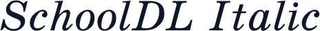 SchoolDL Italic