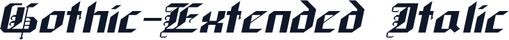Gothic-Extended Italic