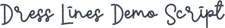 Dress Lines Demo Script