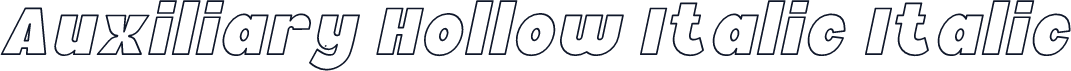 Auxiliary Hollow Italic Italic