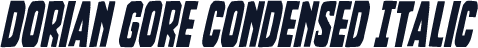 Dorian Gore Condensed Italic