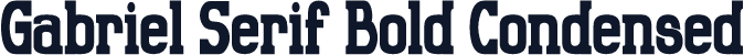 Gabriel Serif Bold Condensed
