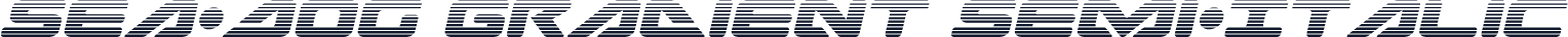 Sea-Dog Gradient Semi-Italic
