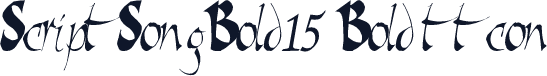 ScriptSongBold15 Bold ttcon