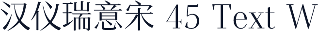 汉仪瑞意宋 45 Text W