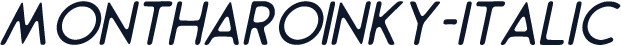 MontharoInky-Italic