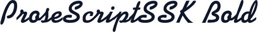 ProseScriptSSK Bold