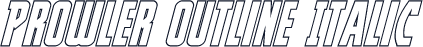 Prowler Outline Italic
