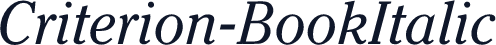 Criterion-BookItalic