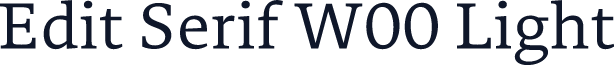 Edit Serif W00 Light