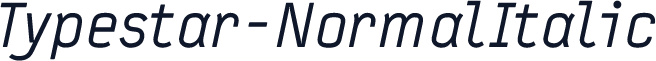 Typestar-NormalItalic