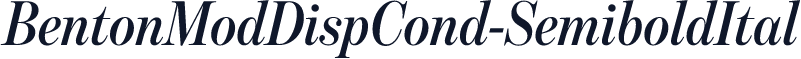 BentonModDispCond-SemiboldItal