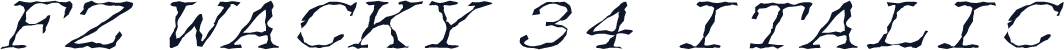FZ WACKY 34 ITALIC