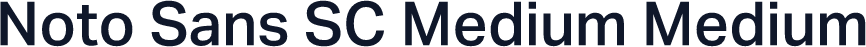 Noto Sans SC Medium Medium