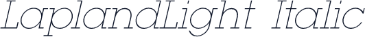 LaplandLight Italic