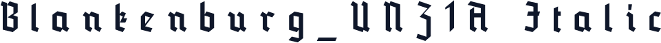 Blankenburg_UNZ1A Italic
